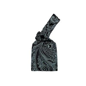 Yaito Glitter Velvet Paisley Knot Bag